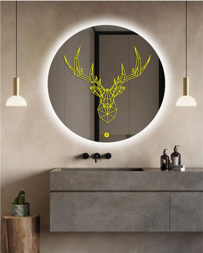 آینه بک لایت لمسی