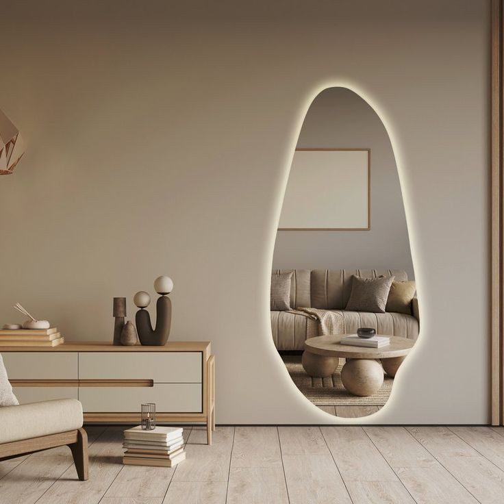 آینه بک لایت قدی لمسی