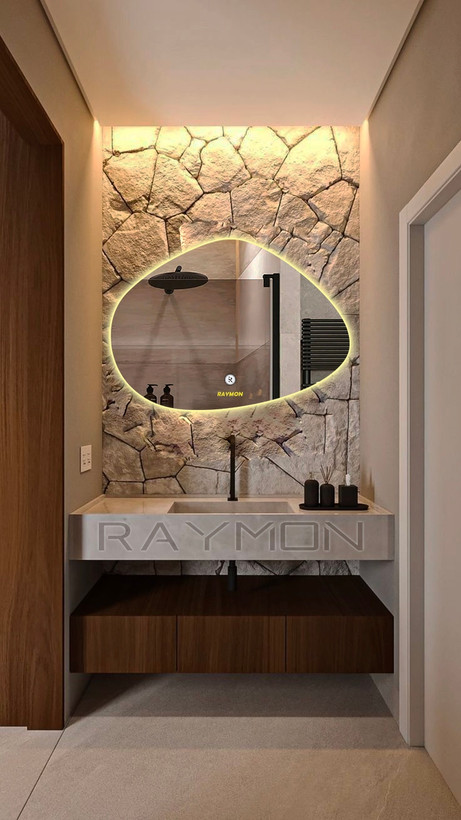 آینه بک لایت لمسی دفرمه